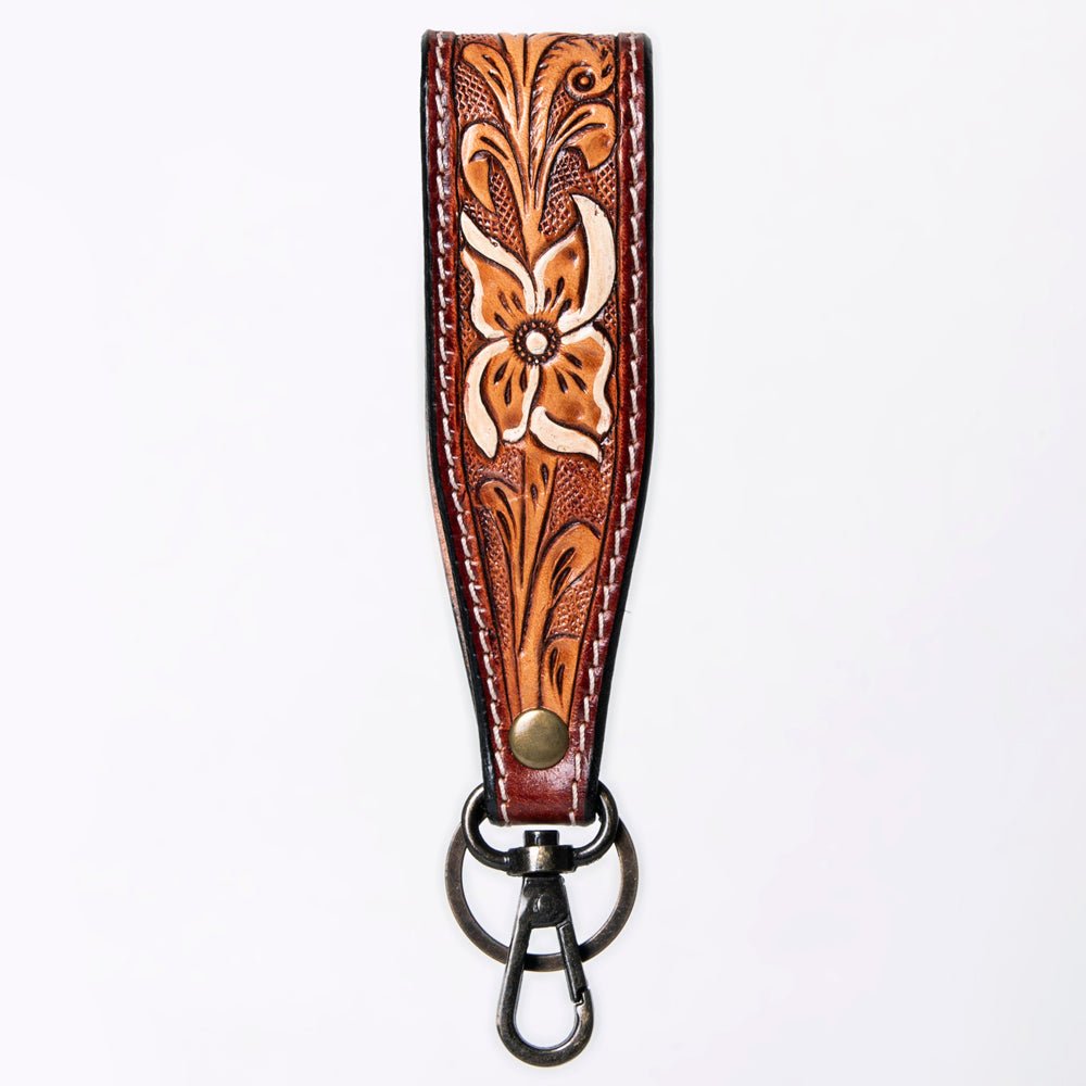 American Darling Hand Tooled Genuine Leather Handle Strap for Wristlet Bag Phone Wrist Keychain Wallet Purse Clutch Cellphone