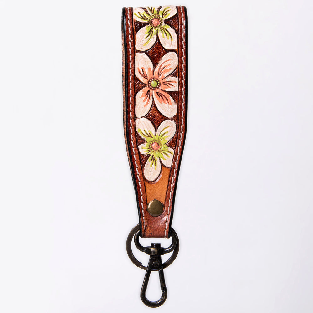 American Darling ADWSF126A Hand Tooled Genuine Leather Handle Strap