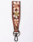 American Darling ADWSF126F Hand Tooled Genuine Leather Handle Strap For Wristlet Bags