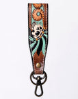 American Darling ADWSF126A Hand Tooled Genuine Leather Handle Strap
