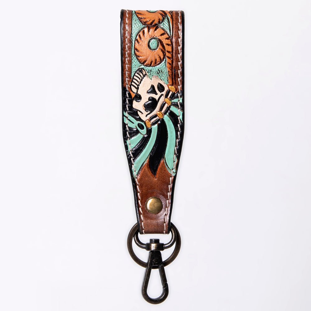 American Darling Hand Tooled Genuine Leather Handle Strap for Wristlet Bag Phone Wrist Keychain Wallet Purse Clutch Cellphone