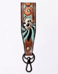 American Darling Hand Tooled Genuine Leather Handle Strap for Wristlet Bag Phone Wrist Keychain Wallet Purse Clutch Cellphone