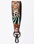 American Darling ADWSF126A Hand Tooled Genuine Leather Handle Strap
