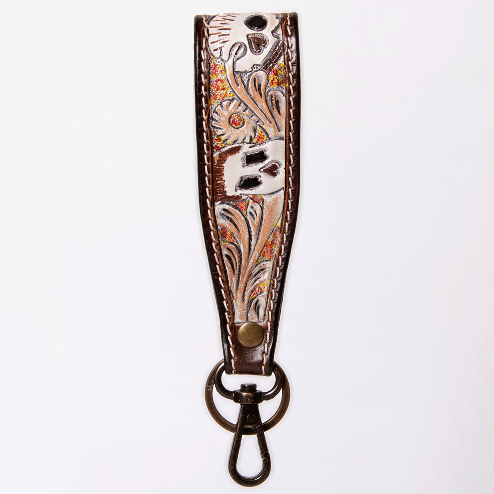 American Darling ADWSF126A Hand Tooled Genuine Leather Handle Strap
