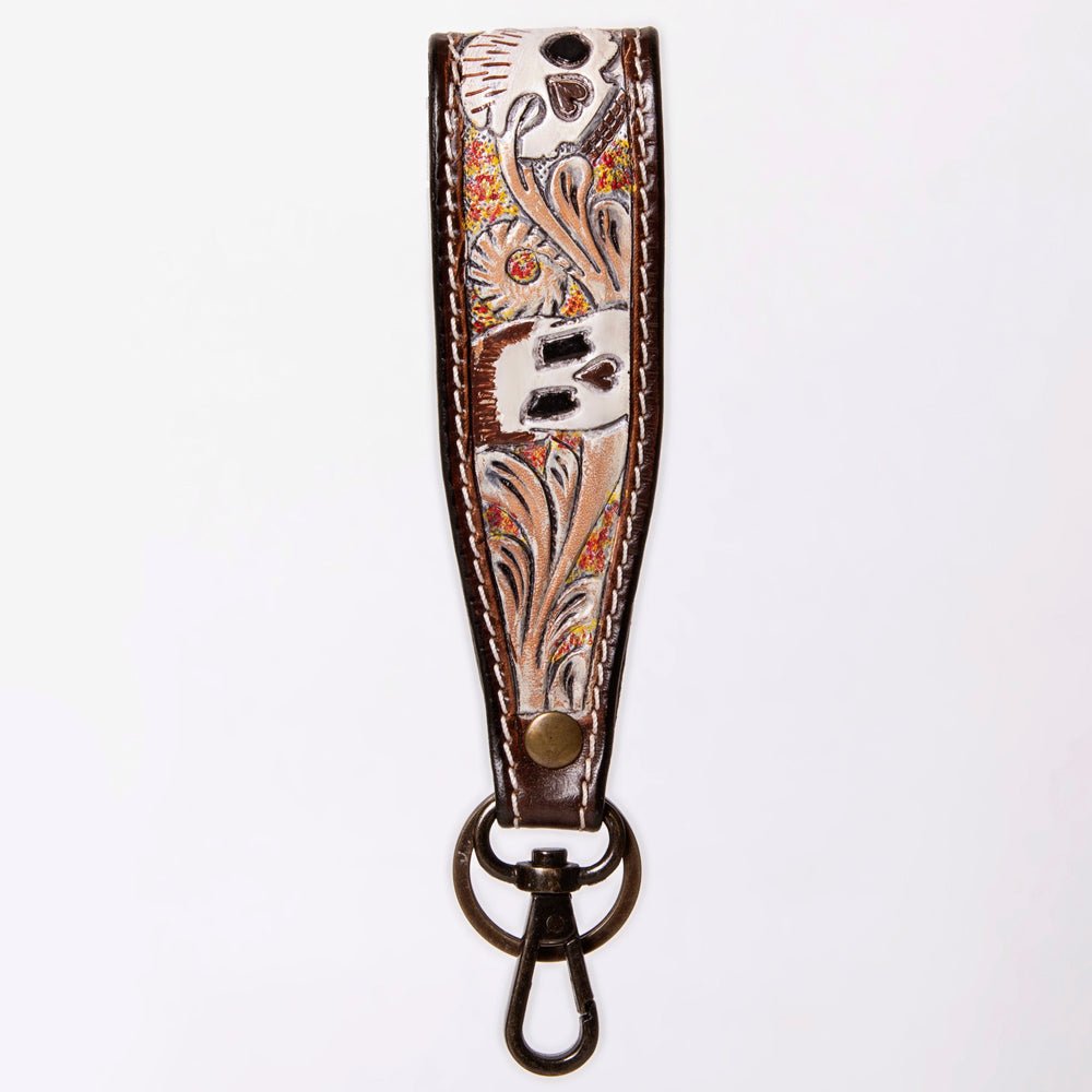 American Darling Hand Tooled Genuine Leather Handle Strap for Wristlet Bag Phone Wrist Keychain Wallet Purse Clutch Cellphone