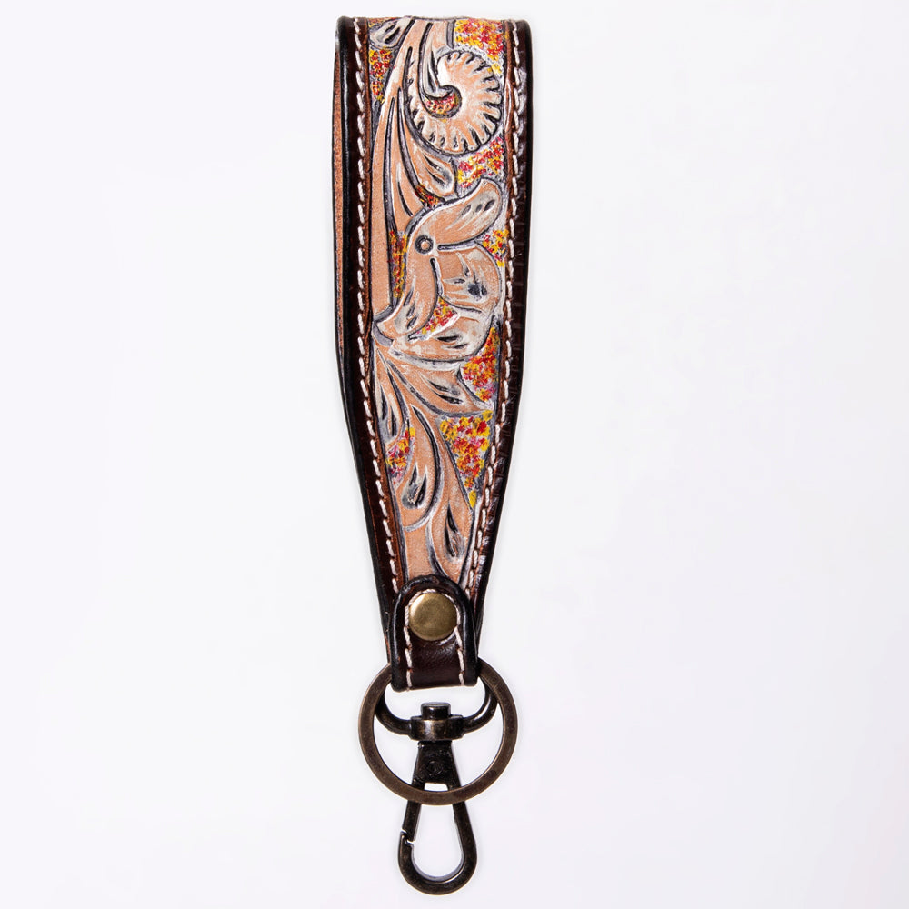 American Darling ADWSF126A Hand Tooled Genuine Leather Handle Strap