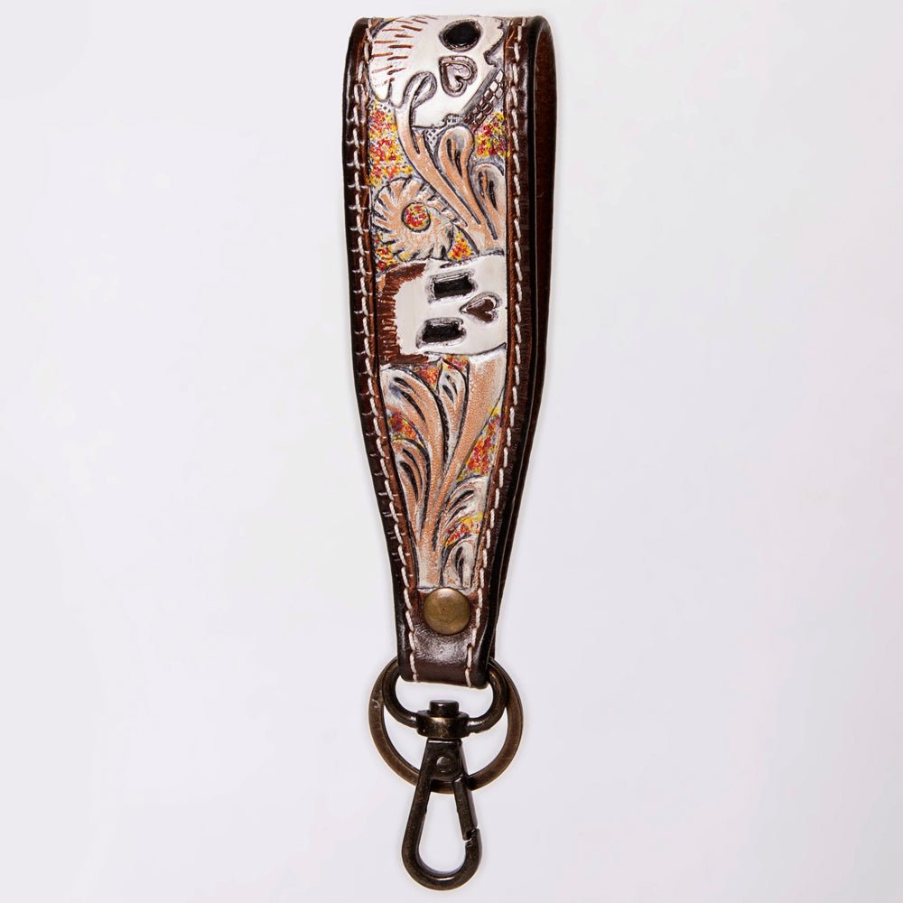 American Darling Hand Tooled Genuine Leather Handle Strap for Wristlet Bag Phone Wrist Keychain Wallet Purse Clutch Cellphone