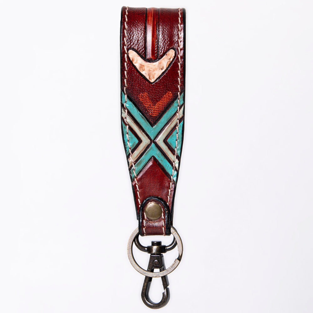 American Darling ADWSF126A Hand Tooled Genuine Leather Handle Strap