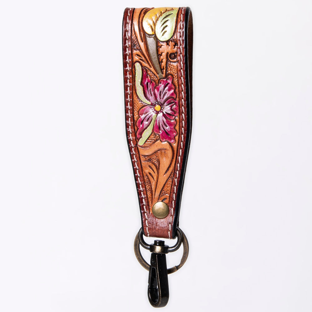 American Darling ADWSF126A Hand Tooled Genuine Leather Handle Strap