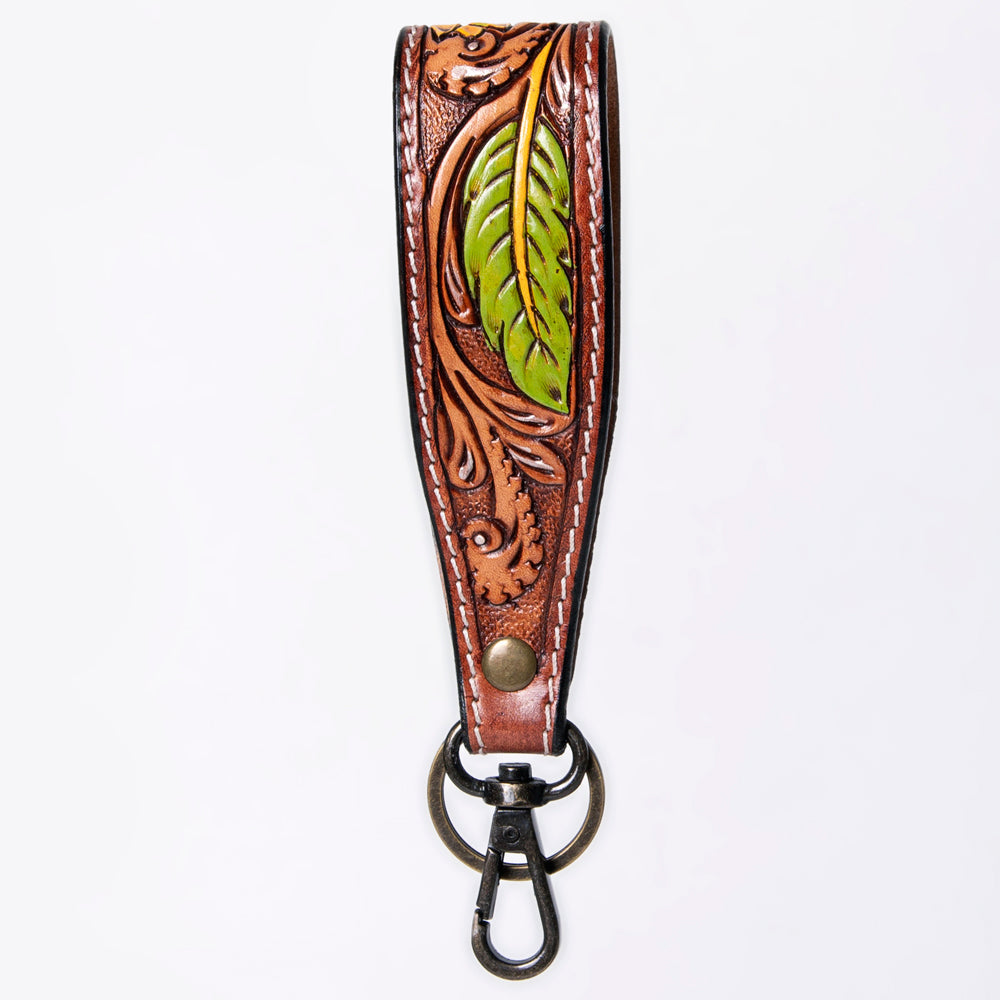 American Darling ADWSF126A Hand Tooled Genuine Leather Handle Strap