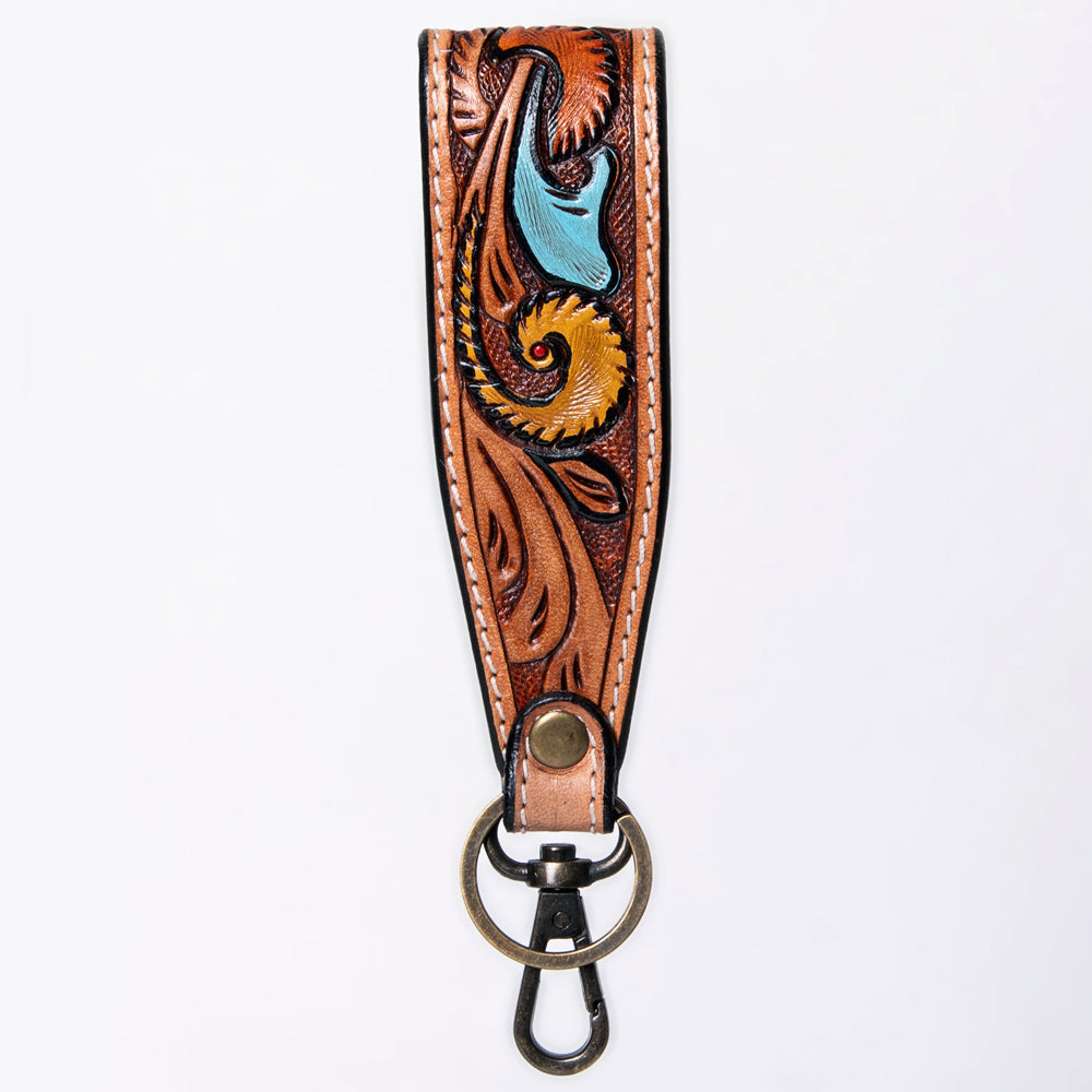 American Darling ADWSF126A Hand Tooled Genuine Leather Handle Strap