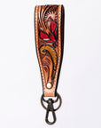 American Darling Hand Tooled Genuine Leather Handle Strap for Wristlet Bag Phone Wrist Keychain Wallet Purse Clutch Cellphone