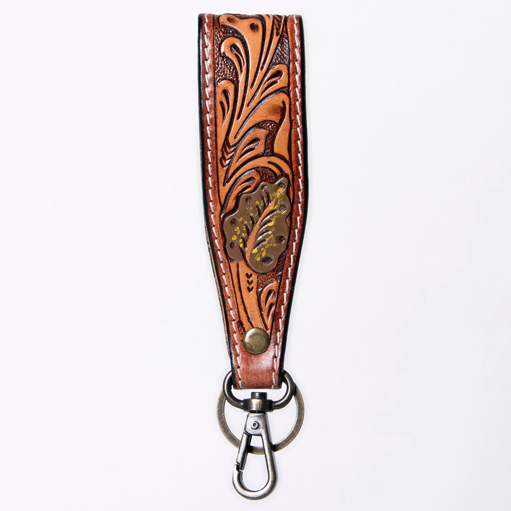 American Darling ADWSF126A Hand Tooled Genuine Leather Handle Strap