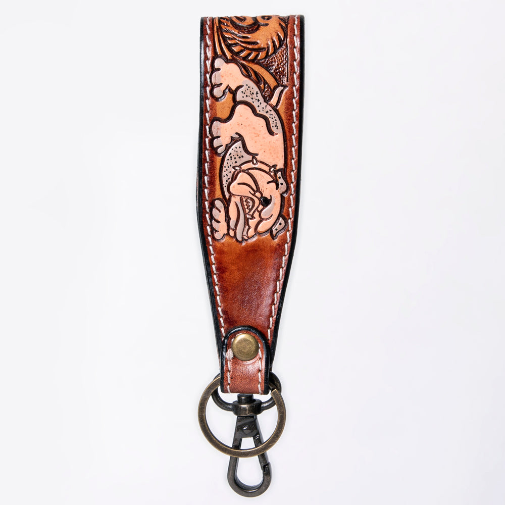 American Darling ADWSF126A Hand Tooled Genuine Leather Handle Strap