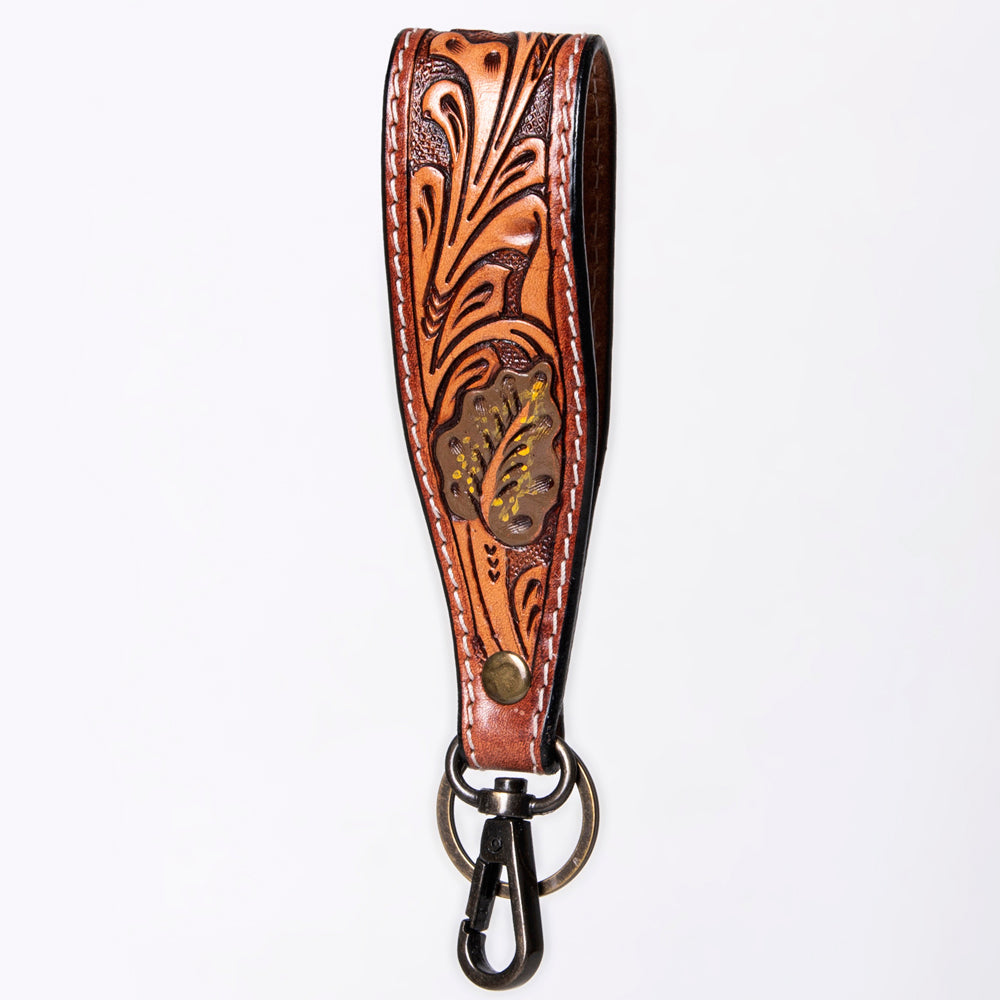 American Darling ADWSF126A Hand Tooled Genuine Leather Handle Strap