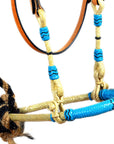 HILASON Western Horse Headstall Tack Bridle American Leather Bitless Rein
