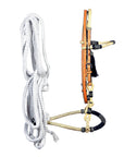 HILASON Western Horse Headstall Tack Bridle American Leather Bitless Rein