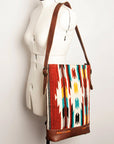 American Darling ADBG999 Large Crossbody Saddle Blanket Genuine Leather Women Bag Western Handbag Purse