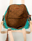 American Darling Tote Saddle Blanket Genuine Leather Women Bag Western Handbag Purse