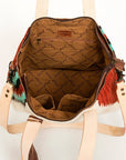 American Darling Tote Saddle Blanket Genuine Leather Women Bag Western Handbag Purse