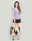American Darling Tote Saddle Blanket Genuine Leather Women Bag Western Handbag Purse
