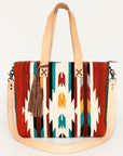 American Darling Tote Saddle Blanket Genuine Leather Women Bag Western Handbag Purse