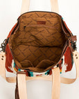American Darling Tote Saddle Blanket Genuine Leather Women Bag Western Handbag Purse