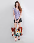 American Darling Tote Saddle Blanket Genuine Leather Women Bag Western Handbag Purse