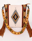 American Darling Saddle Blanket Genuine Leather Women Bag Western Handbag Purse
