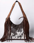 American Darling Hobo Hand Tooled Hair-On Genuine Leather Women Bag Western Handbag Purse