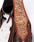 American Darling Hobo Hand Tooled Hair-On Genuine Leather Women Bag Western Handbag Purse