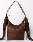American Darling Hobo Hand Tooled Hair-On Genuine Leather Women Bag Western Handbag Purse