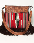 American Darling ADBGZ629A Signature Crossbody Hand Tooled Saddle Blanket Genuine Leather Women Bag Western Handbag Purse