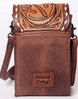 American Darling CELL PHONE HOLDER Hand Tooled Hair-on Genuine Leather women bag western handbag purse