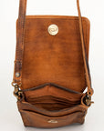 Never Mind Nmbgm134A Cell Phone Holder Vintage Handmade Genuine Cowhide Leather Women Bag Western Handbag Purse
