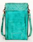 Never Mind Nmbgm134E Cell Phone Holder Vintage Handmade Genuine Cowhide Leather Women Bag Western Handbag Purse