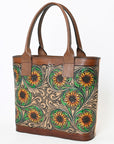 ADBGZ652 American Darling Hand Tooled Genuine Leather Women Bag Western Handbag Purse