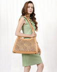 American Darling ADBGZ658 Hobo Hand Tooled Genuine Leather Women Bag Western Handbag Purse