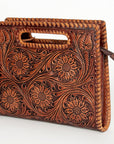 American Darling ADBGZ661 Clutch Hand Tooled Genuine Leather Women Bag Western Handbag Purse