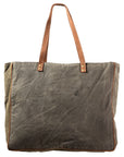 OHLAY KB418 TOTE Upcycled Wool Upcycled Canvas Genuine Leather women bag western handbag purse