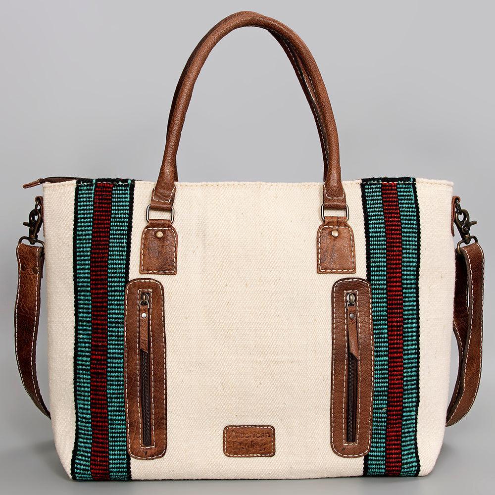 American Darling Tote Saddle Blanket Genuine Leather women bag western handbag purse