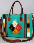 American Darling Tote Saddle Blanket Genuine Leather women bag western handbag purse