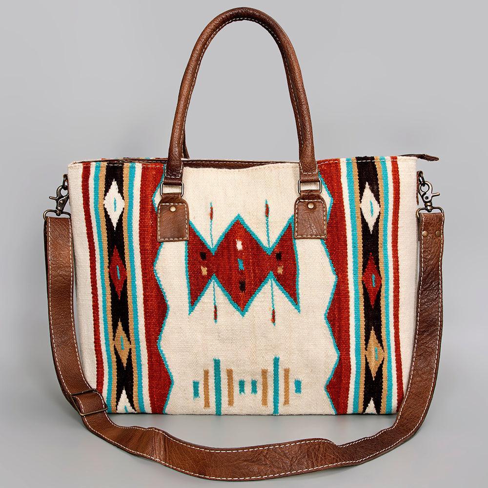 American Darling Tote Saddle Blanket Genuine Leather women bag western handbag purse