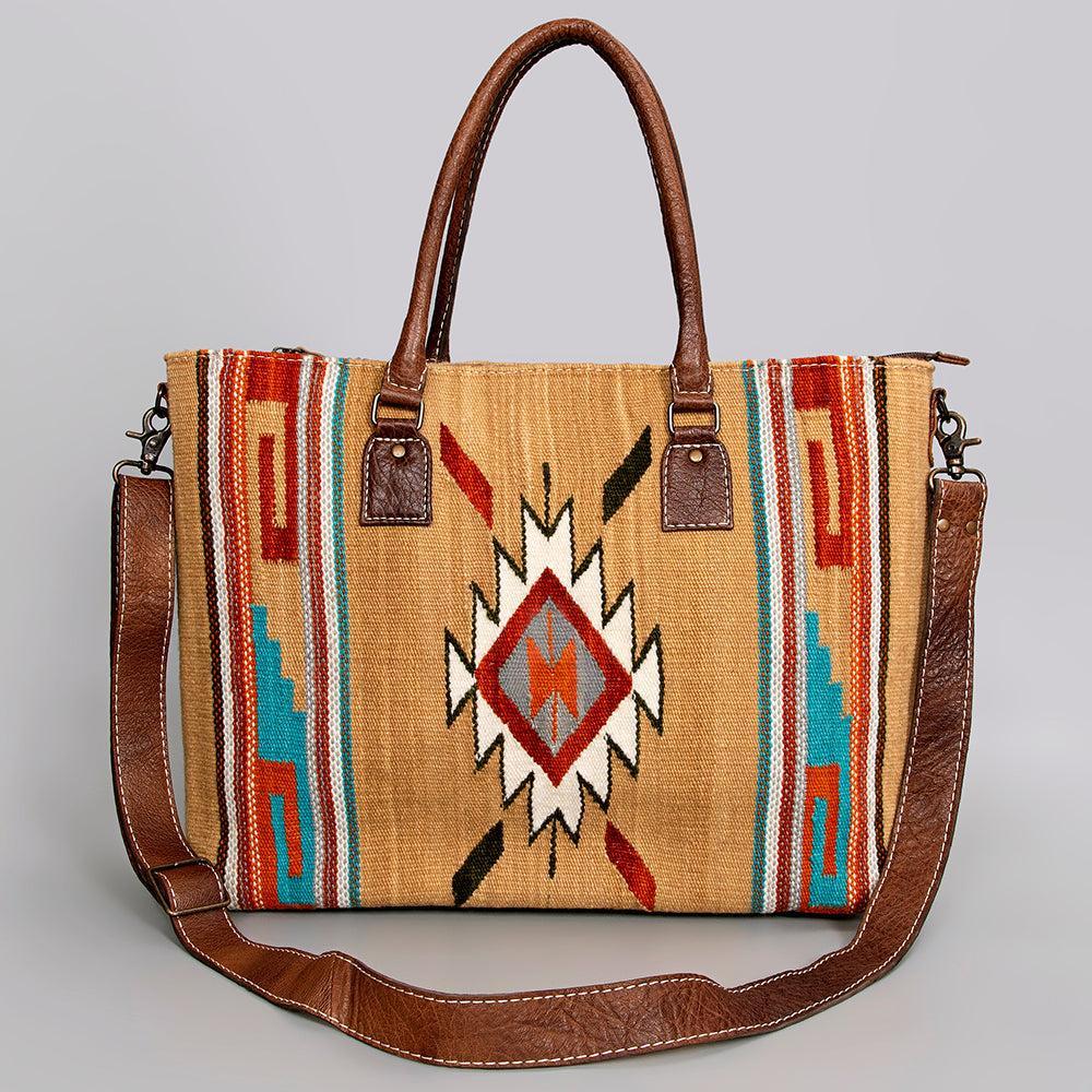American Darling Tote Saddle Blanket Genuine Leather women bag western handbag purse