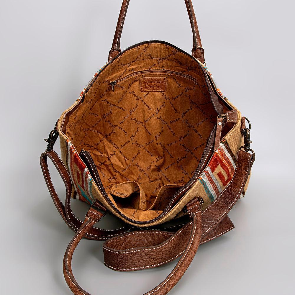 American Darling Tote Saddle Blanket Genuine Leather women bag western handbag purse