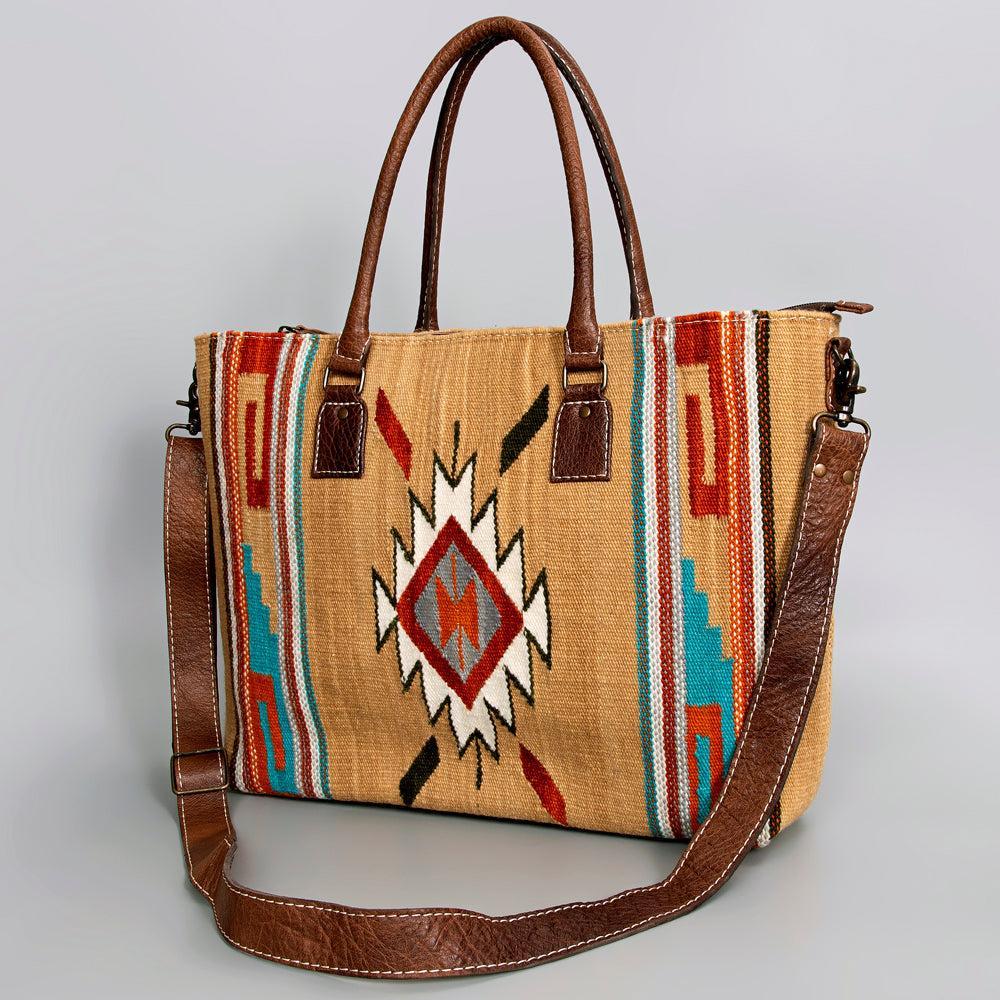 American Darling Tote Saddle Blanket Genuine Leather women bag western handbag purse