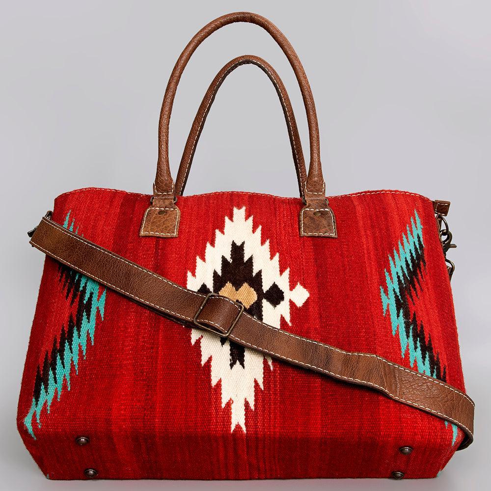 American Darling Tote Saddle Blanket Genuine Leather women bag western handbag purse