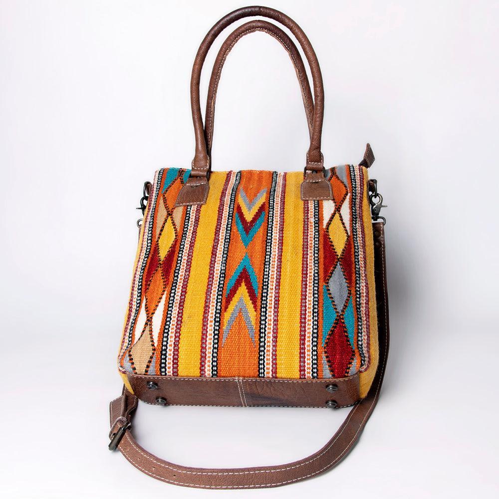 American Darling Tote Saddle Blanket Genuine Leather women bag western handbag purse
