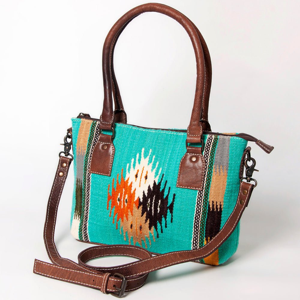 American Darling Tote Saddle Blanket Genuine Leather women bag western handbag purse