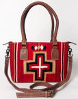 American Darling Tote Saddle Blanket Genuine Leather women bag western handbag purse